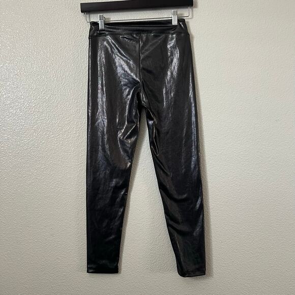 Cat & Jack wet look glitter shine leggings black - Picture 4 of 5